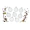 Whitehurst 8ct. 3.5" Clear Glass Ball Ornaments